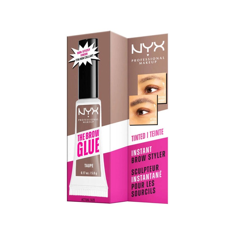 NYX The Brow Glue Instant Styler Taupe - 0.17 OZ