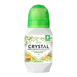 Crystal Essence Crystal Mineral Deodorant Roll-On, Vanilla Jasmine, 2.25 fl oz