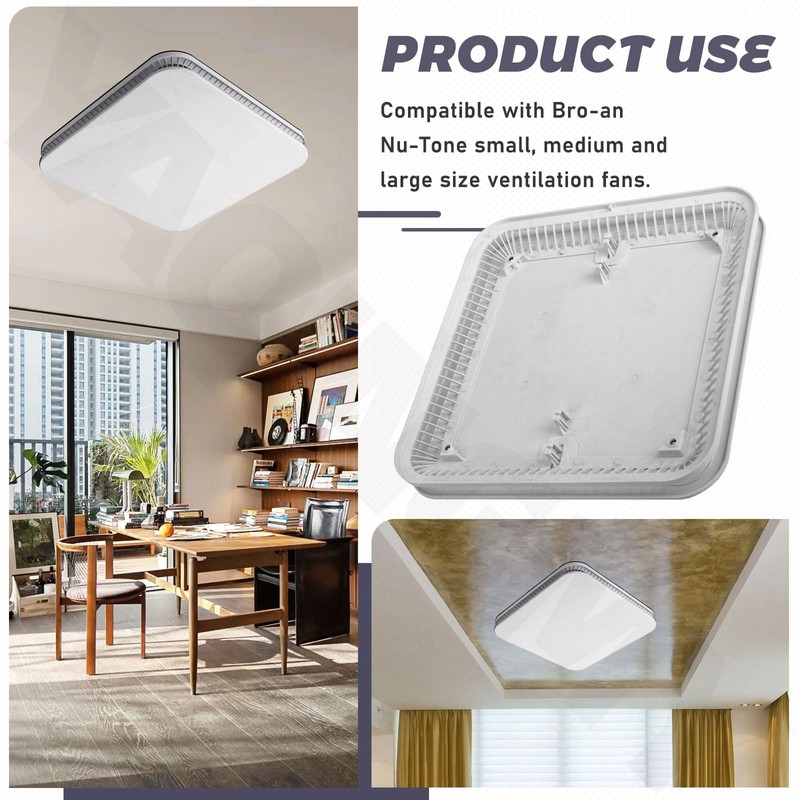 FG701S Universal Bathroom Exhaust Upgrade Grille Cover Compatible with Bro-an