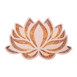 Lotus Flower Mandala Lamp Lotus Shape Night Light Decorative Flower Light Wall Art for Yoga Room