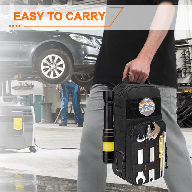 Rexmica Heavy Duty Small Tool Bag with 2 Detachable Tool