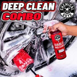 Chemical Guys Diablo Wheel Cleaner Spray - 2 Pack 16 oz Bottles, Safe on All Wheel & Rim Finishes, Sprayable Formula Removes Brake Dust, Dirt & Grime, Great for Cars, Trucks, SUVs, Motorcycles & RVs