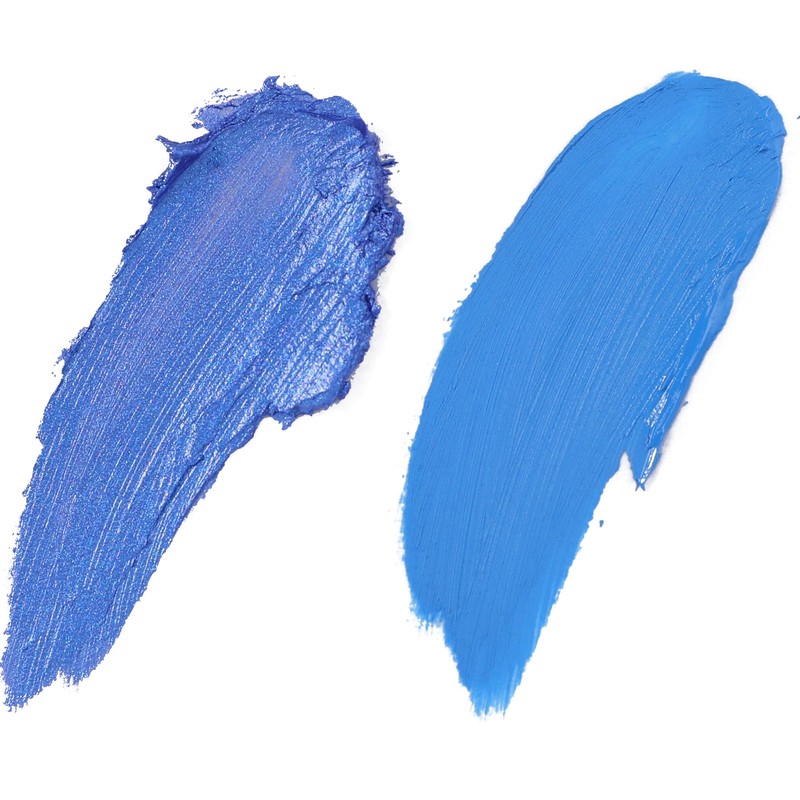 7V HOME BEAUTY Blue Eyeshadow Cream, Blendable Smooth 2pcs Matte