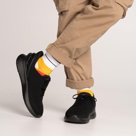 Kizik Athens, Slip-On Sneakers, Casual Shoes, Comfortable and Stylish Womens or Mens Shoes for Work, Walking, The Office, Womens and Mens Slip on Sneakers Black Black Outsole M11 / W12.5