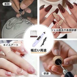 SereinLux Mini Router, USB Powered, Pen Type Mini Router, Electric Nail Machine, Nail Drill Router, High Speed Rotation, Lightweight, Compact, Electric File, Hobby Router, DIY Hobby, Carving