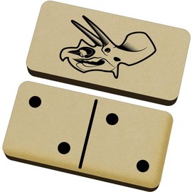 Azeeda 'Skull Dinosaur' Domino Set & Box (DM00043977)