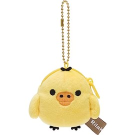 San-x Rilakkuma CK69203 Mini Plush Coin Case, Kiiroitori CK69203, H 3.0 x W 2.6 x D 1.2 inches (7.5 x 6.5 x 3 cm)