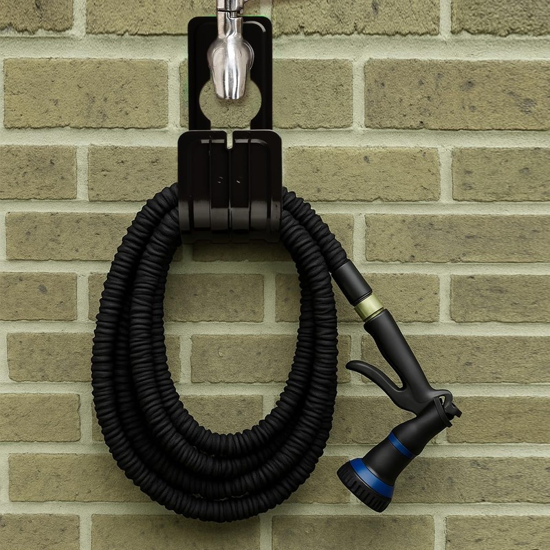 Lotsdonxia Expanding Hose Holder – Garden Hose Storage Plastic Holder,