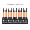 10Pcs Triangle Screwdriver Set, 50mm Length 1/4 Inch Hex Shank