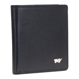 BRAUN BÜFFEL Men's Wallet Made of Genuine Cowhide Leather Golf with RFID Protection - Zetilose Wallet with Carré 6 Card Slots - Elegant Black