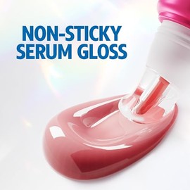 Vaseline Gluta-Hya Rosy Pink Lip Gloss Lip Care Serum with Hyaluronic Acid and GlutaGlow Technology, Toning and Protective with SPF 15 for Full and Radiant Lips (Rosy Pink - 1 x 10 ml)