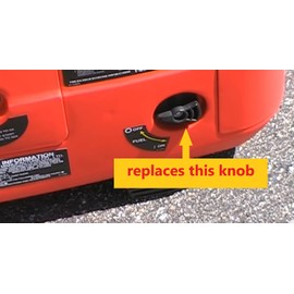 Replacement Knob Switch Run Choke for Honeywell Inverter Generator models HW800, HW1400, HW1600 and HW2000 watts and compatible screw - new, 3d printed part