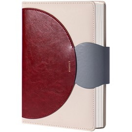 CAGIE Lined Journal for Women, 100GSM Leather Journals for Writing with Buckle Closure,A5 Hardcover Diary Journaling Notebooks for Business Work School Note Taking 5.9" x8.59 (Red)