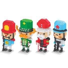 1950 Pcs Mini The Nutcracker Building Blocks Sets Party Supplies Birthday Gifts Merry Christmas Stocking Stuffers Goodie Bag Fillers for Ages 14 + Year Old Boys Girls and Adults