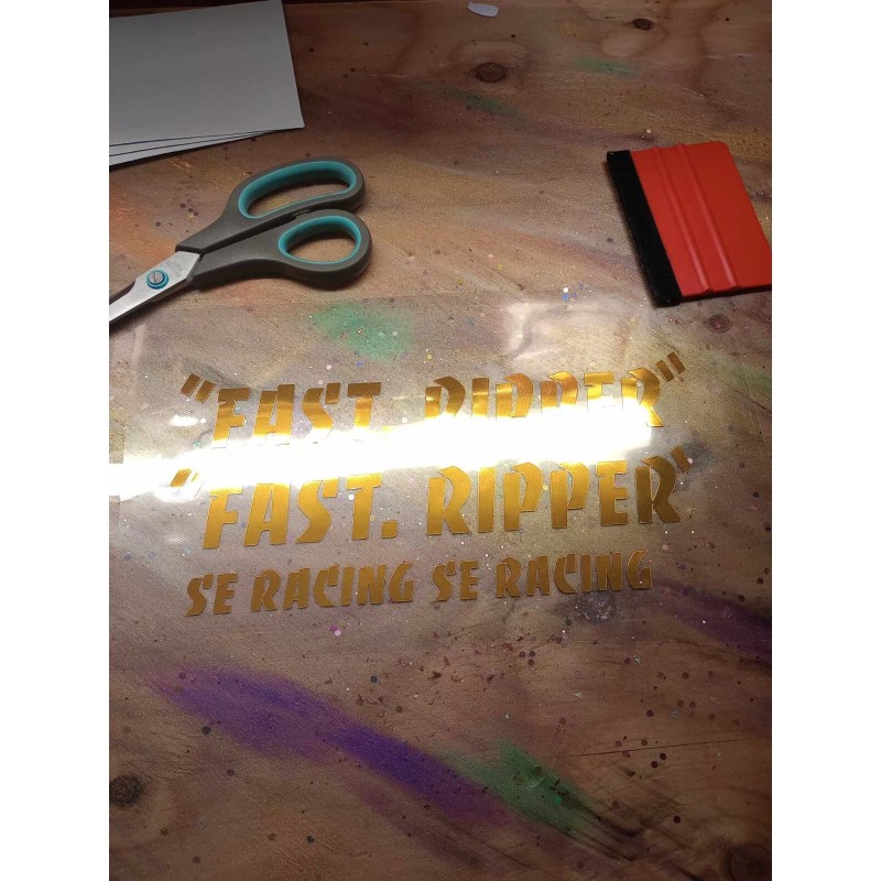 ccss FAST RIPPER bmx decals frame stickers (pair) gold