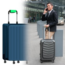 4 Pcs Luggage Handle Wrap, 5.5 x 6 Inches Suitcase Handle Wraps, Luggage Identifiers for Suitcases, Suitcase Identifier for Airplane Travel Cruise Travel (Green)