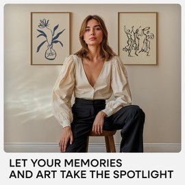 Homeforia A4 Picture Frame Bronze, High-End Metal A4 Brass Frame for Wall or Tabletop, Bronze 8.3 x 11.7 Photo Frame with Mat for A5, Brass Certificate Frame, Tempered Glass, Wall Kit, Set of 1