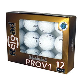 Reload Recycled Golf Balls Titleist PROV1 Refurbished Golf Balls by Titleist