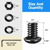 1/4-20 Bolt, 1/4 x 3/8 Button Head Socket Cap Bolts