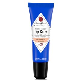 JACK BLACK - Bálsamo labial terapia intensiva SPF 25 - Antioxidantes de té verde, tratamiento de larga duración, protección UVA y UVB de amplio espectro, Grapefruit/Ginger, 7g/0.25oz