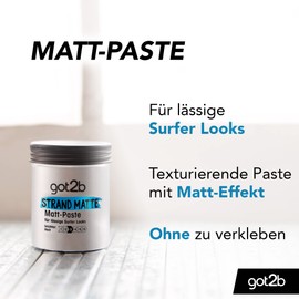got2b Beach Matte Paste (100 ml), surfer look styling paste, light hold