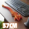 binly Dragón Articulado de Juguete con Huevo, 37 cm, Figura