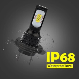 CHUSYYRAY Combo H7+H7 LED High Low Beam Headlight High/Low/Fog Light Bulbs Ice Blue 8000K