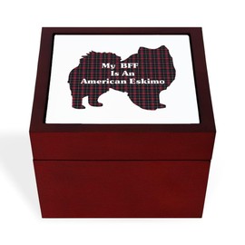 CafePress BFF American Eskimo Memory Keepsake Jewelry Box, 5"x5"x3.75"
