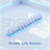 CED Electrical Connector Blocks 12 Way White Terminal Block Electrical