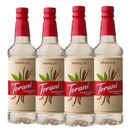 Torani Puremade Syrup, Vanilla, 25.4 Ounces (Pack of 4)