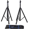Rockville RVES1 Pair Tripod DJ PA Speaker Stands with Carry