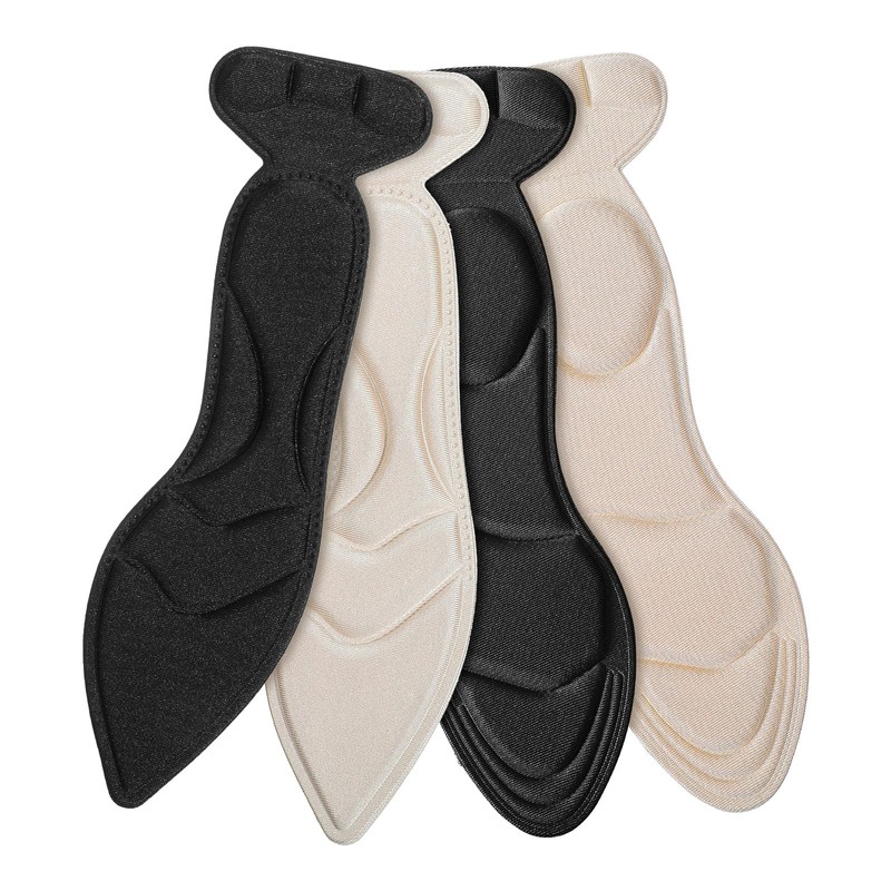Sibba 4 Pairs Women Cropable High Heel Insoles Anti-Slip Cushion
