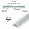 CRL Translucent Silicone Bulb Seal - 95 in long -