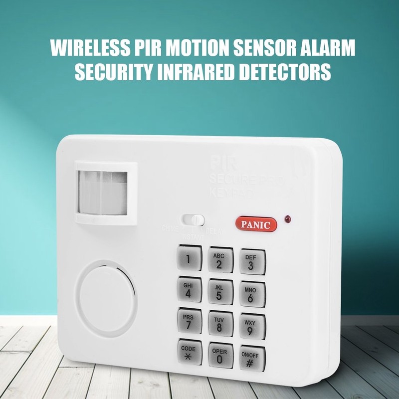 Wireless Security Keypad Alarm System, PIR Motion Sensor Alarm Password