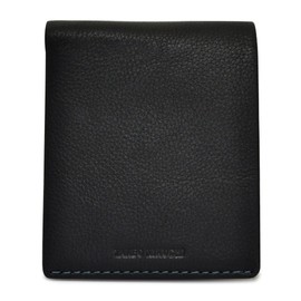 Takeokikuchi 1709019 Tenero Men's Bifold Wallet, Genuine Leather, Web Exclusive, 01: Black