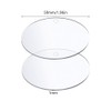 FONGKNOX 16PCS Clear Round Acrylic Discs 5cm Clear Acrylic Sheets