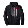 Thin Red Firefighter Line Fire Axe Pullover Hoodie