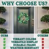 Fun Express St Patricks Day Decorations Shamrock Wreath - 13