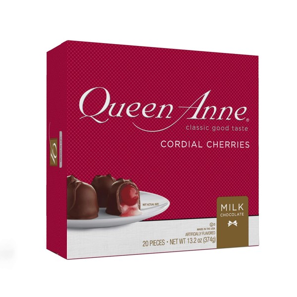 Queen Anne Cordial Cerezas, 13.2 onzas (chocolate con leche)