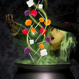 Trick or Treat - Halloween Candy Individually Wrapped Lollipops Suckers Bulk 42, Candlelit Pumpkins,‌ ‌Victorian Wraiths,‌ ‌Moonlit Familiars and ‌Gargoyle's Kin, Halloween-Themed Snacks for Goodie Bags