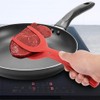 2 Pcs Egg Flipper Spatulas, 2 in 1 Grip and
