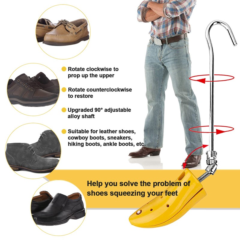 RIRPUAE Boot Stretchers for Thick Feet, Adjustable Shoe Tree Boot