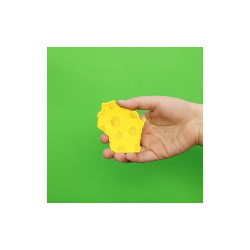 Green Bay Wisconsin Cheese State Embroidered Iron On Patch