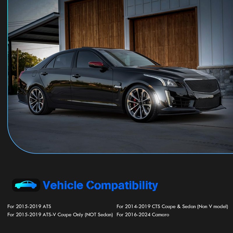 SHINEFIT LED Side Marker Light Replacement for 2015-2019 ATS /