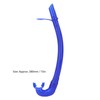Diving Snorkel Foldable Odorless Silicone L Shape 38cm Soft Freediving