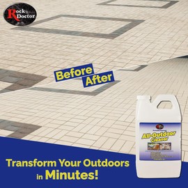 Rock Doctor All Outdoor Pressure Washer Cleaner, Powerful Stain Remover That Lifts Dirt, Grime, Outdoor Window and Glass Cleaner, Ideal for Outdoor Pressure Washer 64 Oz