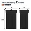 Function Home Trash Can Cabinet, 13 Gallon Kitchen Garbage Can,