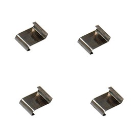 Bulk Hardware BH03660 Stainless Steel Z-Lap Type Greenhouse Glazing Clip - Pack of 100