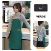 2pzs Mandiles Cocina Impermeables Unisex Delantal Multiusos