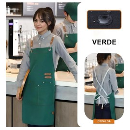 2pzs Mandiles Cocina Impermeables Unisex Delantal Multiusos
